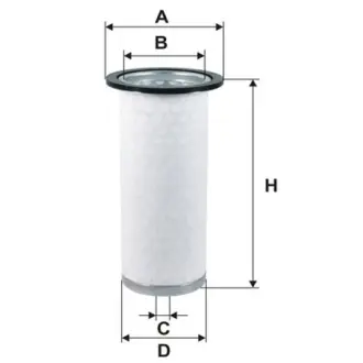 Air filter, by-pass. Фильтр воздушный, запасный WIX FILTERS 93039E