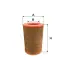 Фильтр воздушный, основной. Фільтр повітряний, первинний. Air filter, primary WIX FILTERS 93084E (фото 1)