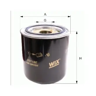 Осушувач повітря WIX FILTERS 93118E