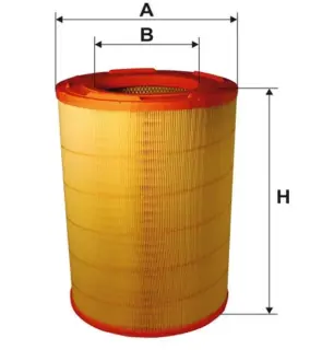 Air filter, primary. Фильтр воздушный, основной WIX FILTERS 93319E