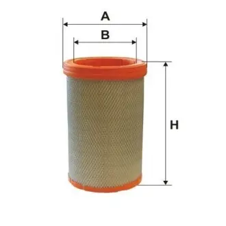 Air filter, by-pass. Фильтр воздушный, запасный WIX FILTERS 93332E