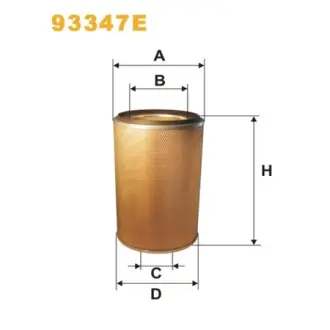 Фильтр воздушный RENAULT (TRUCK) /AM401/2 (пр-во WIX-Filtron UA) WIX FILTERS 93347E