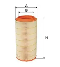 Фильтр воздушный, основной. Фільтр повітряний, первинний. Air filter, primary WIX FILTERS 93390E