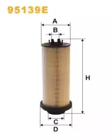 Фильтр топливный, вставка. Фільтр паливний, вставка. Fuel filter, cartridge WIX FILTERS 95139E