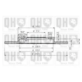 Brake disc. Диск тормозной WIX FILTERS BDC3786