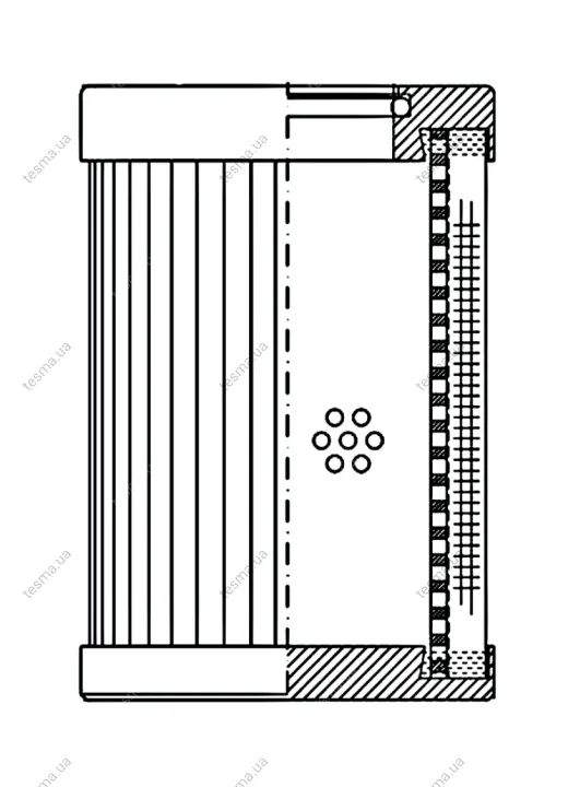 Hydraulic filter, cartridge. Фильтр гидравлический, вставка WIX FILTERS D44A25GBV (фото 1)