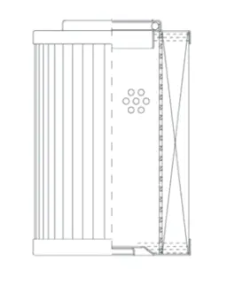 Hydraulic filter, cartridge. Фильтр гидравлический, вставка WIX FILTERS D77E25GAV