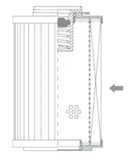 Hydraulic filter, cartridge. Фильтр гидравлический, вставка WIX FILTERS R20C10CB
