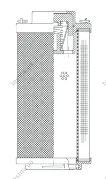 Hydraulic filter, cartridge. Фильтр гидравлический, вставка WIX FILTERS R84E10GV (фото 1)