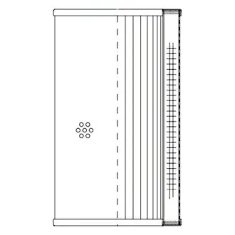 Hydraulic filter, cartridge. Фильтр гидравлический, вставка WIX FILTERS W02AP464