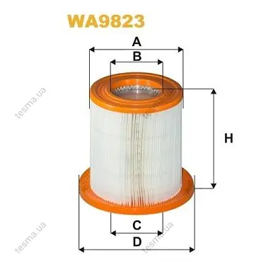 Фільтр повітряний WIX FILTERS WA9823 (фото 1)