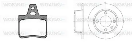 Автозапчасть WOKING 8002300