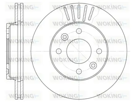 Гальмівний диск Woking WOKING D6080.10