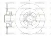 Диск гальмівний (задній) Renault Scenic/Megane 03-08 (270х10) (+ABS) (з підшипником)(з покр.)(повний) WOKING D61047.00 (фото 1)