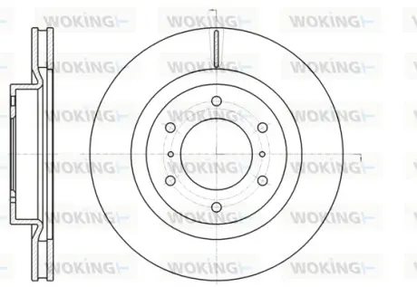 Гальмівний диск Woking WOKING D61100.10