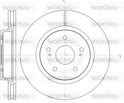 Гальмівний диск Woking WOKING D61212.10