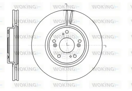 Гальмівний диск Woking WOKING D61218.10