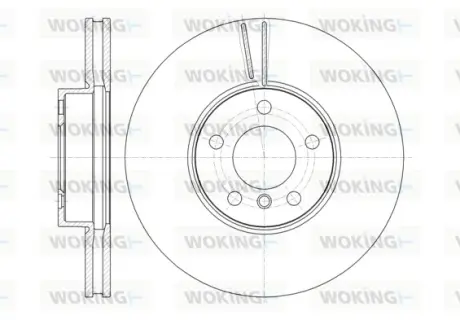 Гальмівний диск Woking  WOKING D61307.10