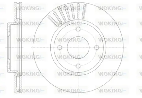 Гальмівний диск Woking WOKING D61410.10