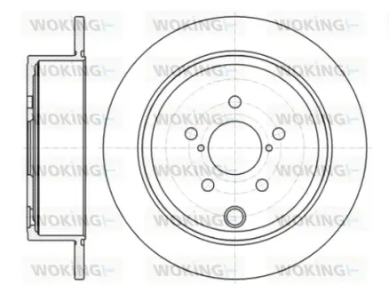 Диск гальмівний задній (кратно 2) (вир-во Remsa) Subaru Forester 08> Impreza 08> Legasy 03> 09> (D61415.00) WOKING D6141500