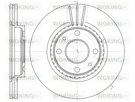 Гальмівний диск Woking WOKING D6144.10