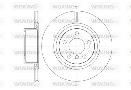 Диск гальмівний задній (кратно 2) (вир-во Remsa) BMW X3F25 10>17 (D61455.10) WOKING D6145510