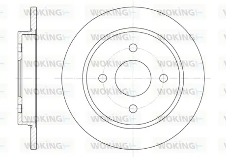 Гальмівний диск Woking WOKING D6155.00