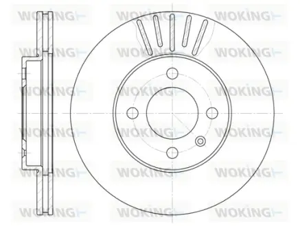Гальмівний диск Woking WOKING D6175.10