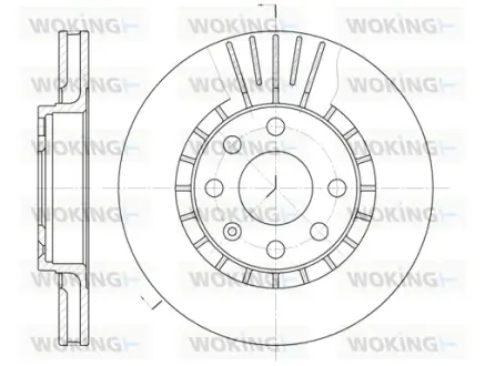 Гальмівний диск Woking WOKING D6178.10