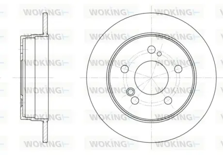 Гальмівний диск Woking WOKING D6194.00