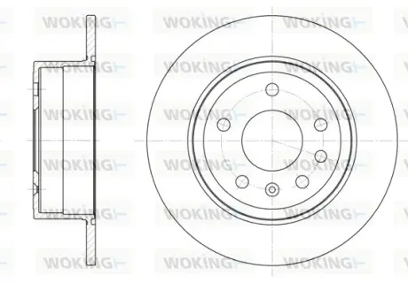 Гальмівний диск задн. Vectra/Omega/Omega/Senator/Carlton/Senator/Royale 78-05 WOKING D624900