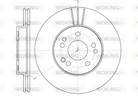 Гальмівний диск Woking  WOKING D6314.10