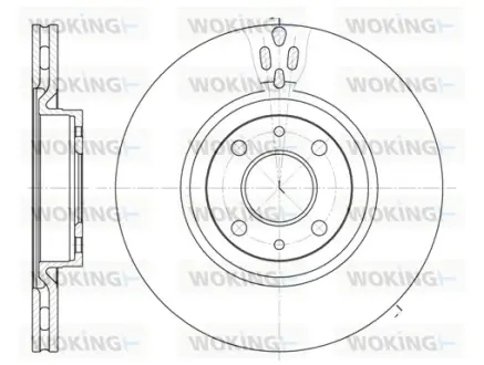 Гальмівний диск Woking WOKING D6316.11