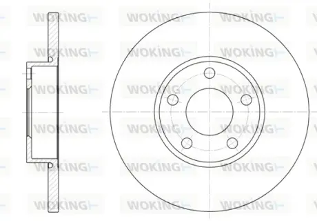 Гальмівний диск Woking WOKING D6327.00