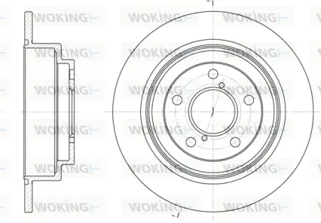 Гальмівний диск Woking WOKING D6398.00