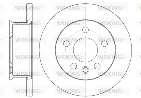 Гальмівний диск Woking WOKING D6414.00