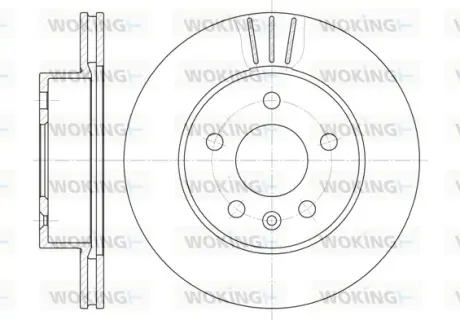 Гальмівний диск Woking WOKING D6460.10
