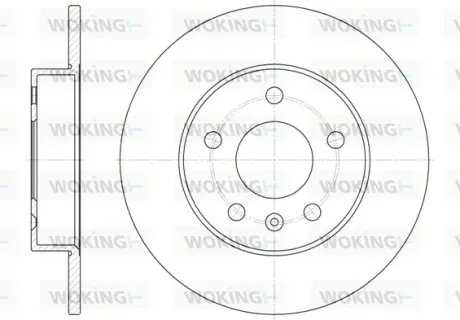 Диск гальмівний задній (кратно 2) (вир-во Remsa) Opel Astra G H Zafira A B / Meriva A B (D6578.00) WOKING D657800