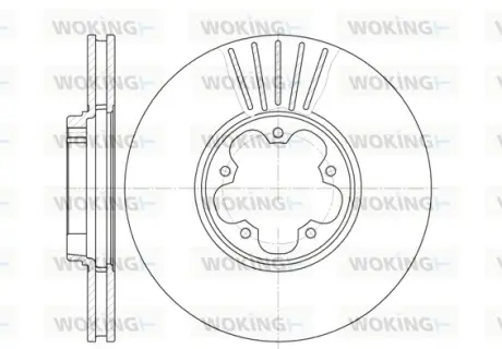 Гальмівний диск Woking WOKING D6609.10