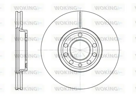 Гальмівний диск Woking WOKING D6689.10