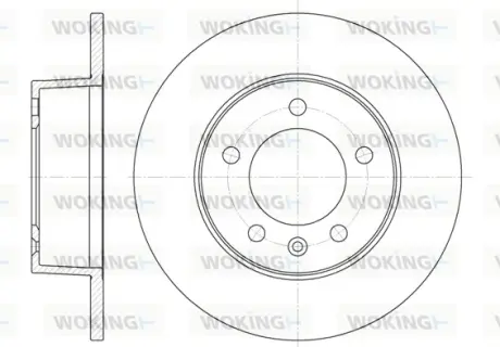 Гальмівний диск Woking  WOKING D6735.00