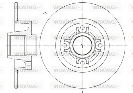 Гальмівний диск Woking  WOKING D6750.00