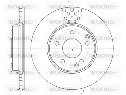 Гальмівний диск Woking  WOKING D6751.10