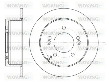 Гальмівний диск Woking  WOKING D6766.00