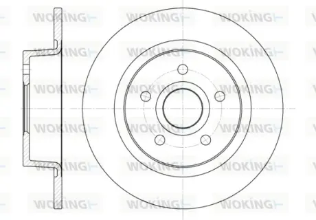 Гальмівний диск Woking WOKING D6863.00