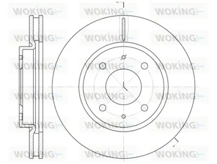 Гальмівний диск Woking  WOKING D6890.10