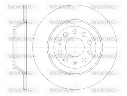 Гальмівний диск Woking  WOKING D6969.00