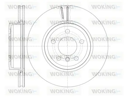 Гальмівний диск Woking WOKING D6978.10