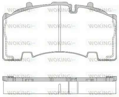Гальмівна колодка дискова на вантажні автомобілі Woking (JSA 14553.10) WOKING JSA14553.10
