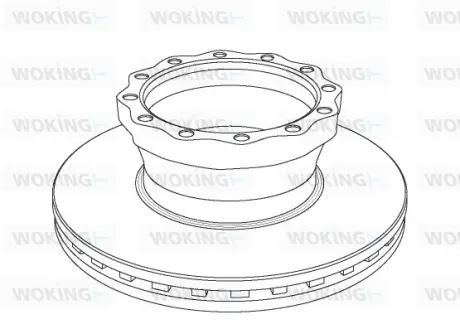 Гальмівний диск Woking WOKING NSA1043.20
